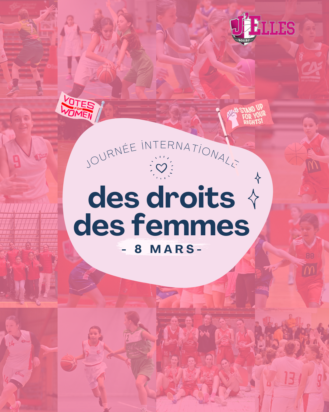 🏀🌸 8 Mars Journée internationale des droits des femmes 🌸🏀